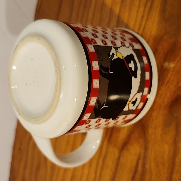 Vintage Linda Morgan Sheep Ceramic Coffee Mug, C-handle - Picture 5 of 7